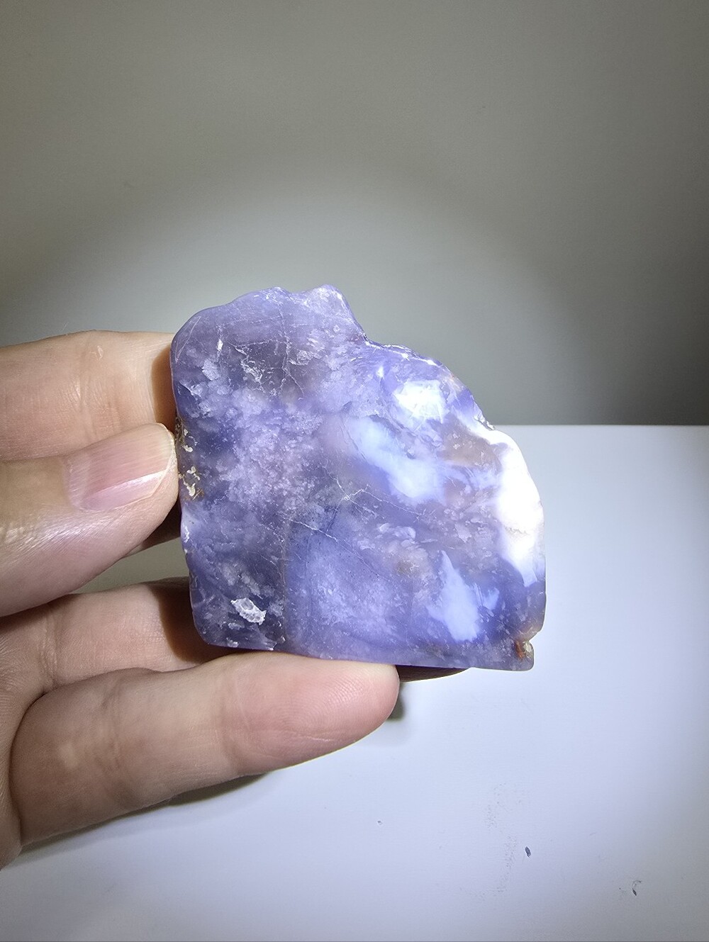 Blue Flower Agate Crystal Freeform #D